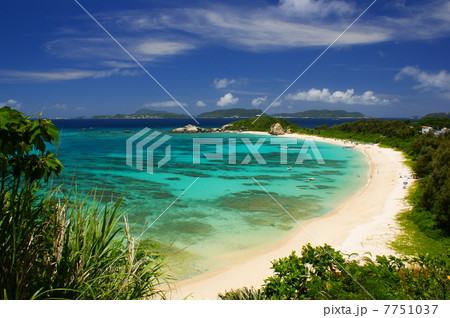 渡嘉敷島の美しい海 7751037