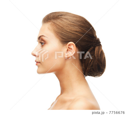 face of woman with beautiful hairstyle 7756676