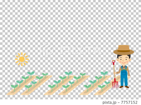 農家と畑 7757152