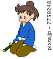 正座するサムライ 正座するサムライ 7759248