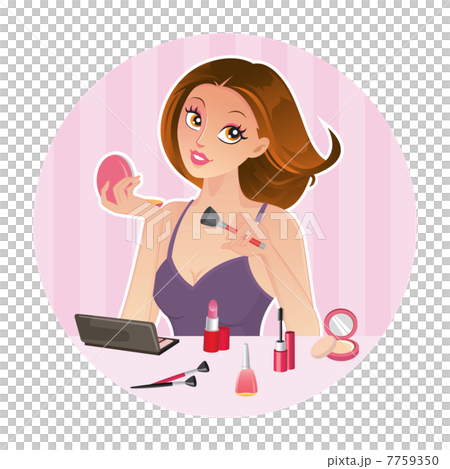 Beautiful lady applying Make Up Beautiful lady applying Make Up 7759350