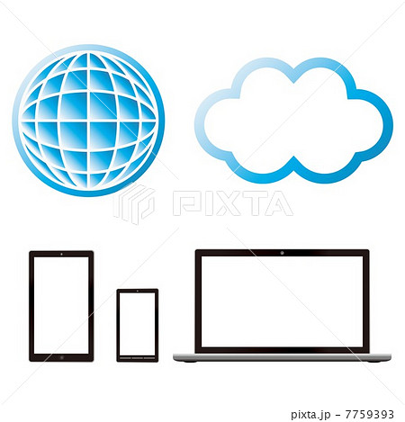 パソコンとスマートフォン　ネットワーク 7759393