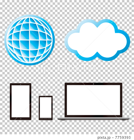 パソコンとスマートフォン　ネットワーク 7759393