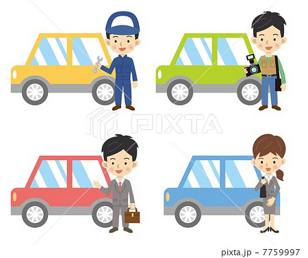 自動車とビジネスマン 7759997