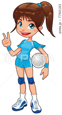 Young volleyball player. Young volleyball player. 7760183