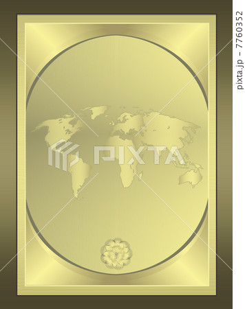 Diploma Gold globe vertical vector template Diploma Gold globe vertical vector template 7760352