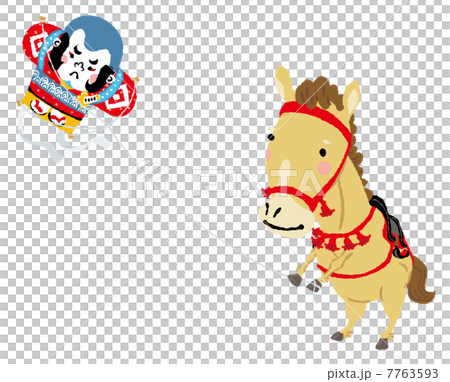 馬和風箏飛行 7763593