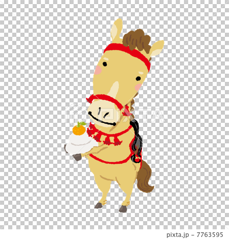 Horse and rice cake 7763595