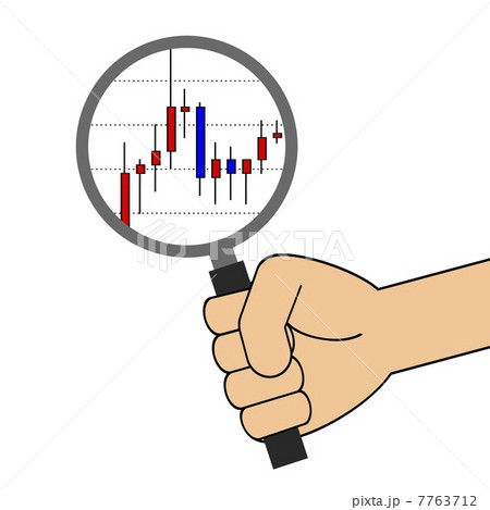 ルーペに映るローソク足 ルーペに映るローソク足 7763712