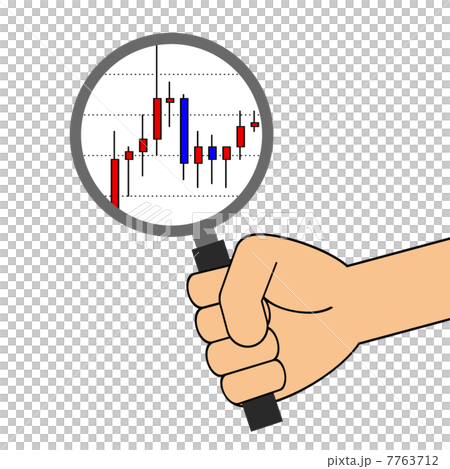 ルーペに映るローソク足 ルーペに映るローソク足 7763712