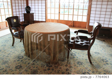 沼津御用邸記念公園の内部:和洋折衷の気品漂う応接室 沼津御用邸記念公園の内部:和洋折衷の気品漂う応接室 7764063