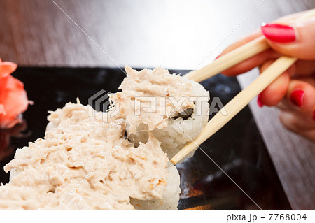 sushi with chopsticks sushi with chopsticks 7768004