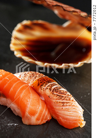 sushi with soy sauce sushi with soy sauce 7772012