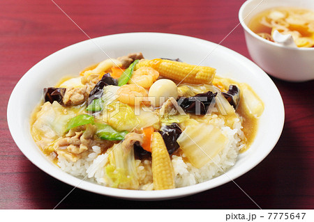 中華丼とスープ 7775647