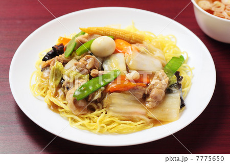 五目あんかけ焼そばとスープ 五目あんかけ焼そばとスープ 7775650