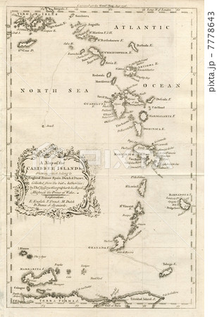 18世紀古地図「カリブ諸島」 18世紀古地図「カリブ諸島」 7778643