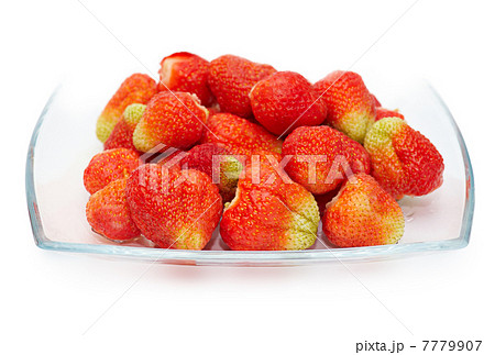Strawberry in a glass dish Strawberry in a glass dish 7779907