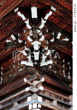 中山寺鐘楼堂の木組み-2 7780524