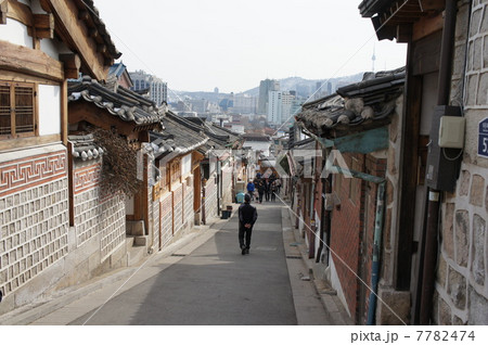 韓国　ソウル　北村韓屋村 7782474