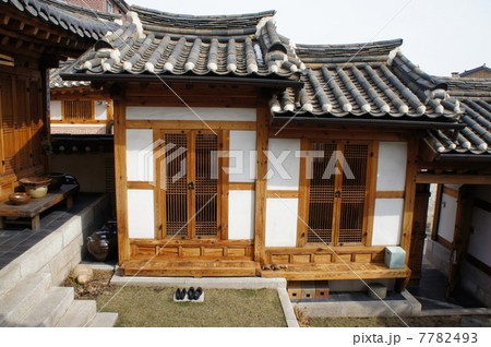 韓国　ソウル　北村韓屋村 7782493