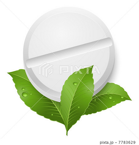 Tablet and leaves 7783629