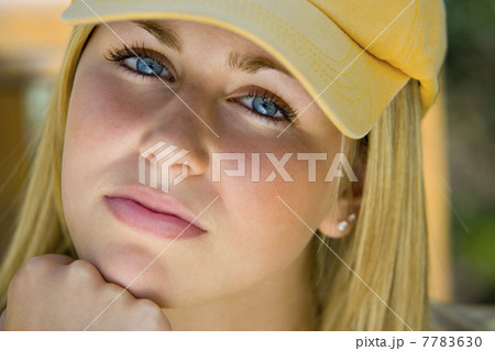 Young Woman Girl in Baseball Cap Young Woman Girl in Baseball Cap 7783630