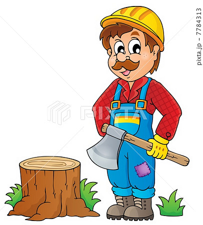 Image With Lumberjack Theme 1のイラスト素材