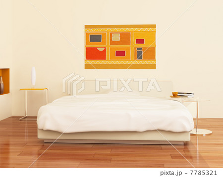 Bedroom in orange style Bedroom in orange style 7785321