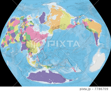 世界全図 7786709