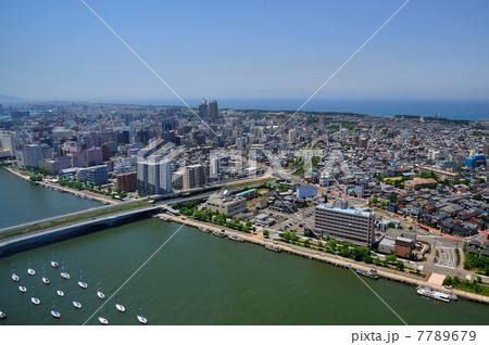 信濃川と新潟島市街 信濃川と新潟島市街 7789679