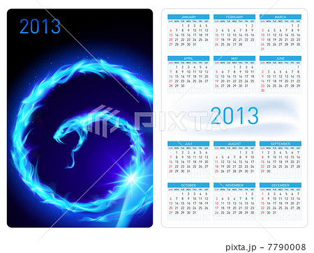 Calendar twenty thirteen. Fire Snake 7790008