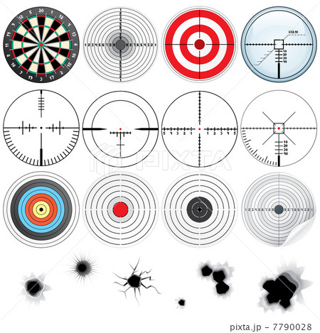 Set of Detailed Crosshairs and Targets 7790028