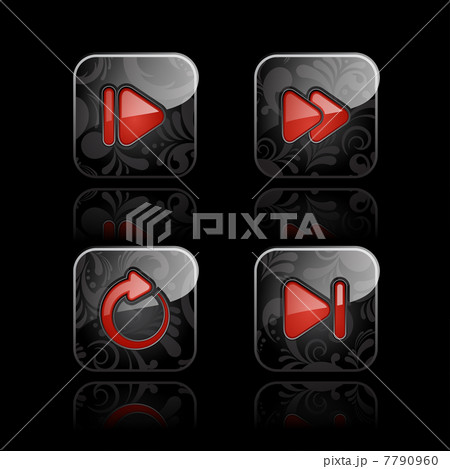 Media player icon set 7790960