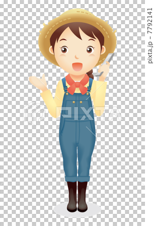 婦女的草帽例證 婦女的草帽例證 7792141