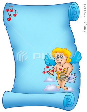 Blue parchment with Cupid 2 Blue parchment with Cupid 2 7794324