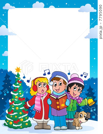 Christmas theme frame 9 7795090