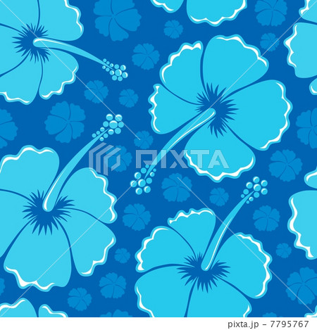 Hibiscus seamless background 1 7795767