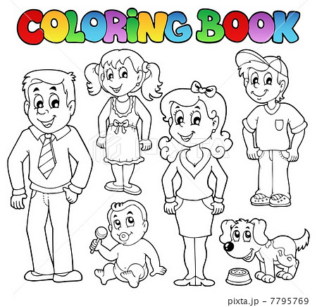 Coloring book family collection 1 7795769