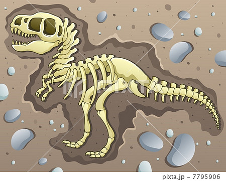 Tyrannosaurus Excavation Siteのイラスト素材