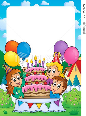 Party theme frame 3 7795929