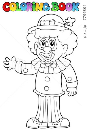 Coloring book with cheerful clown 3 Coloring book with cheerful clown 3 7796304