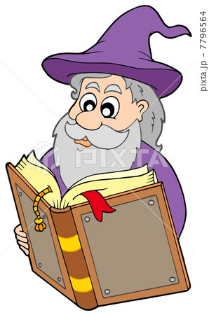 Wizard reading magic book Wizard reading magic book 7796564