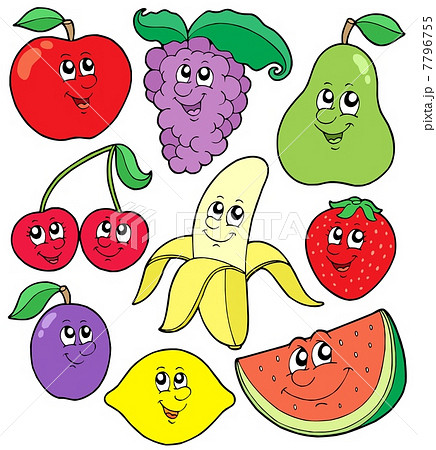 Cartoon fruits collection 1 7796755
