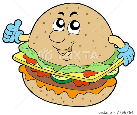 Cartoon hamburger 7796764