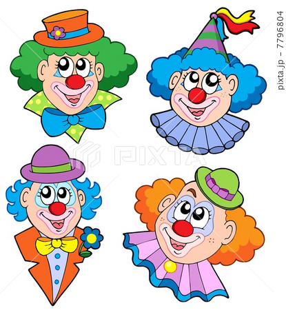 Clowns head collection 7796804