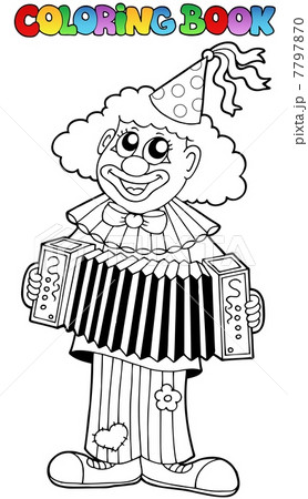 Coloring book with happy clown 1 Coloring book with happy clown 1 7797870