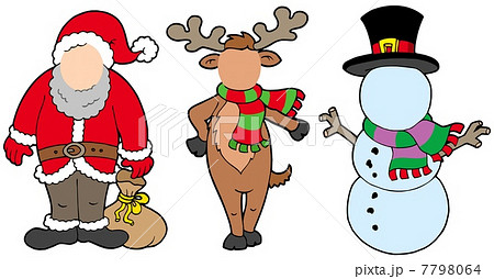 Christmas characters without face 7798064