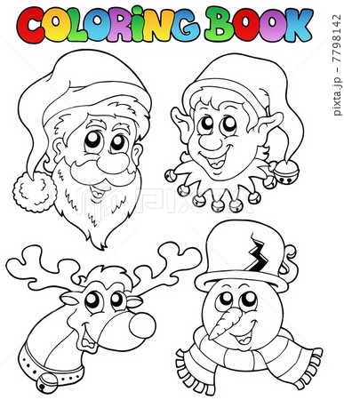 Coloring book Christmas topic 1 7798142
