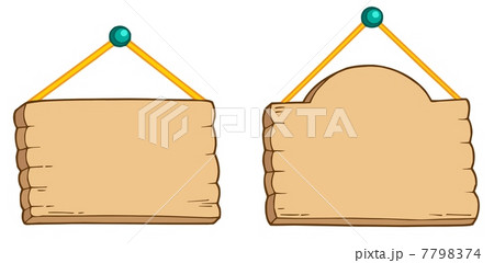 Hanging wooden signs 7798374