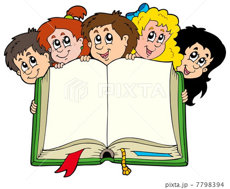Various kids holding book Various kids holding book 7798394